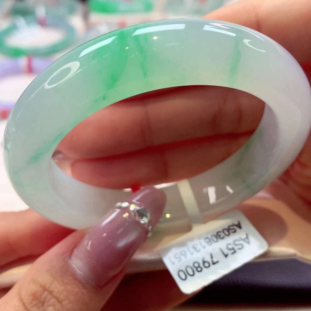 未镶嵌手镯翡翠泥鳅背41号66