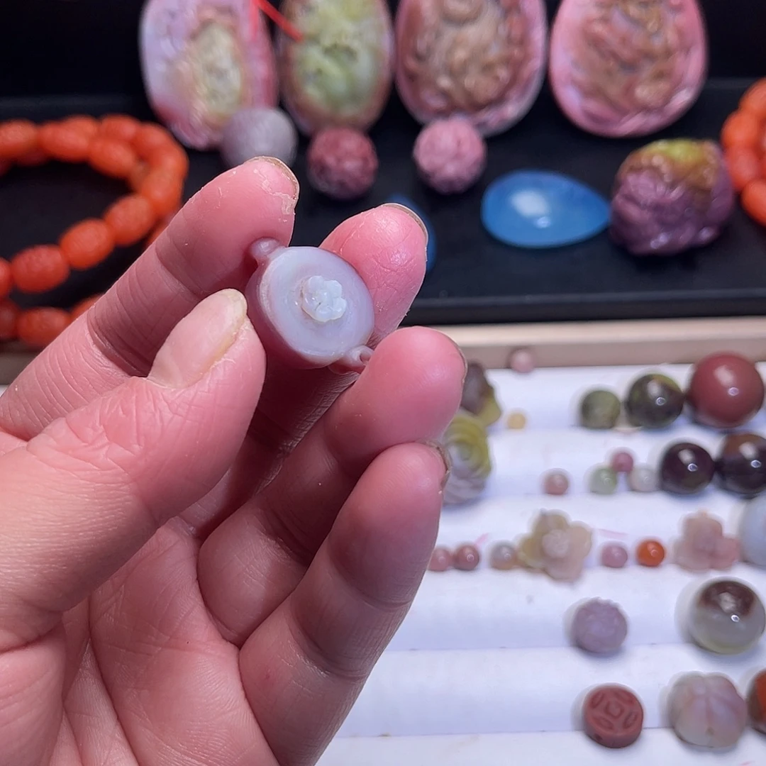 玛瑙/玉髓未镶嵌壶