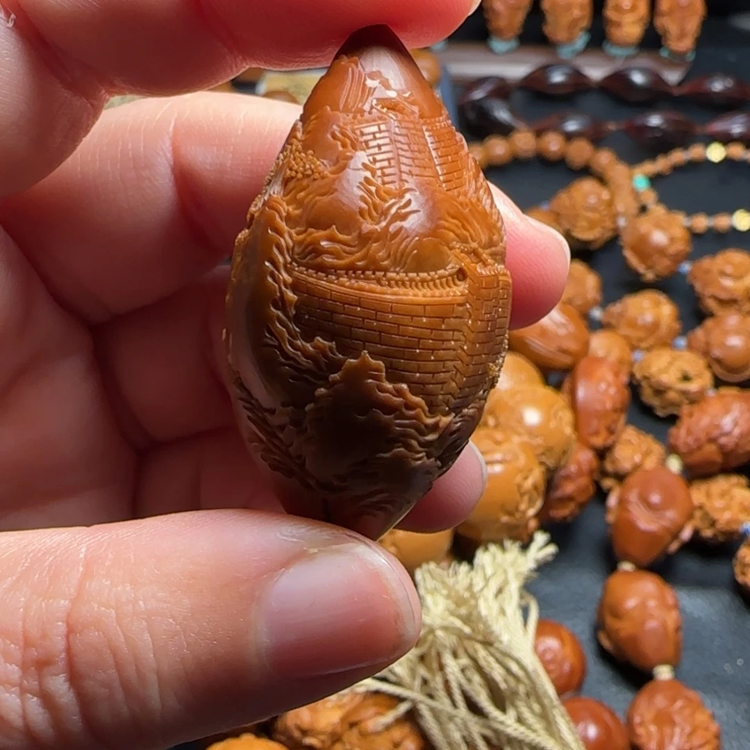 暮***秋橄榄核手串/手链万里长城