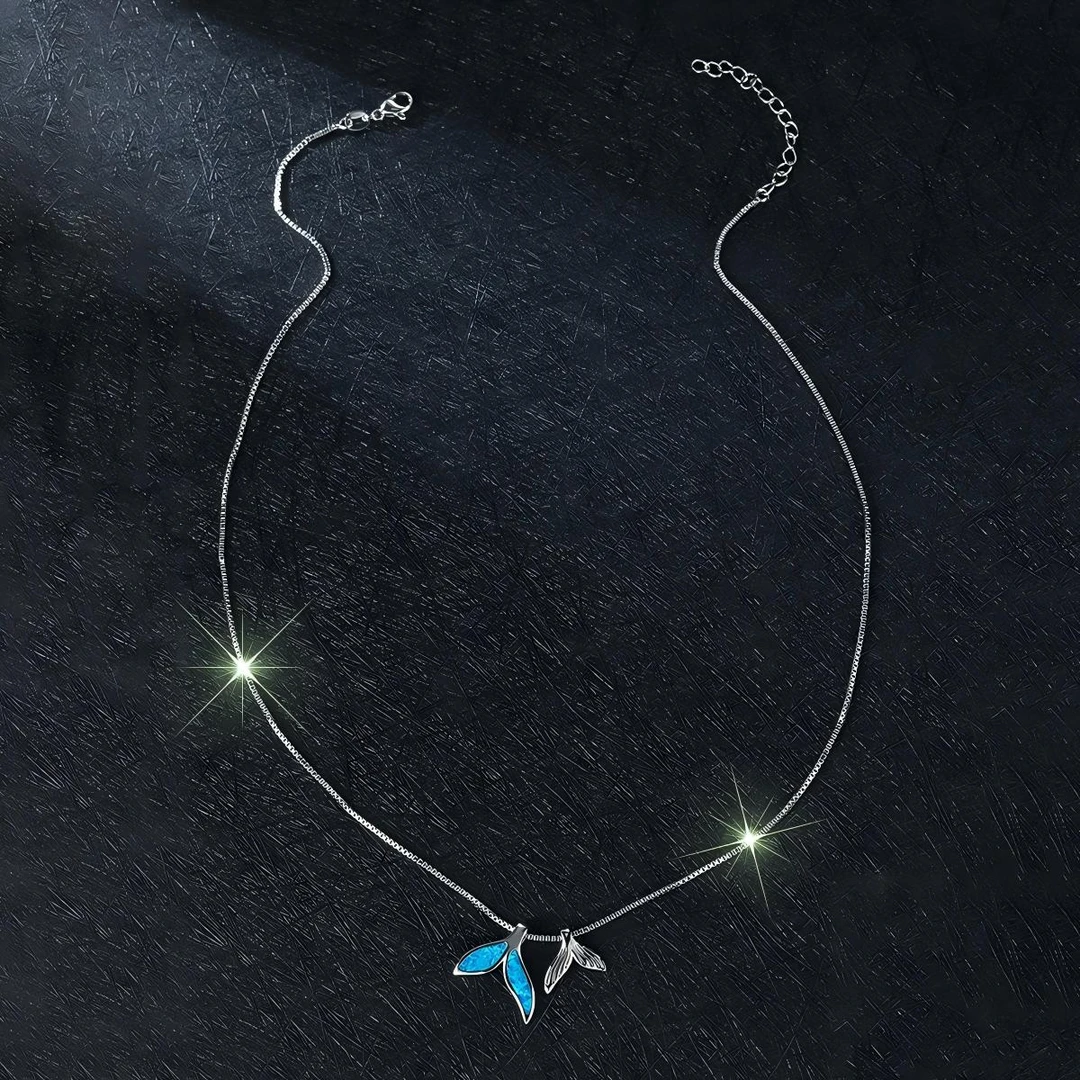 9716【原创欧泊opal系列·美人鱼】设计师款澳宝女士项链