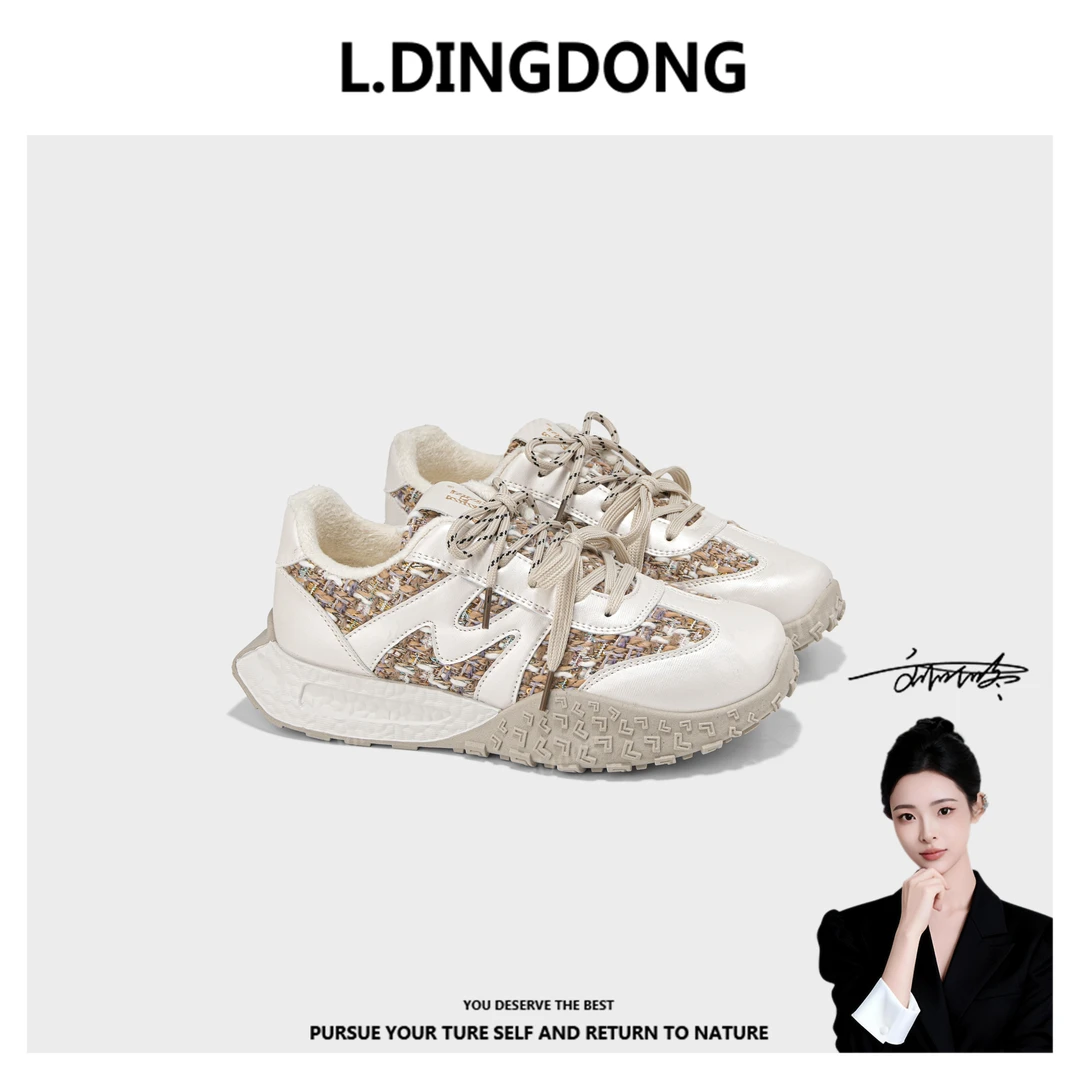 厚底阿甘鞋女款2025新款秋冬加绒保暖休闲运动鞋时尚百搭女鞋