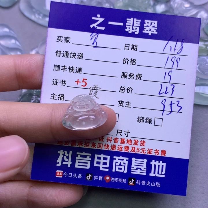 翡翠颈饰未镶嵌爱*海