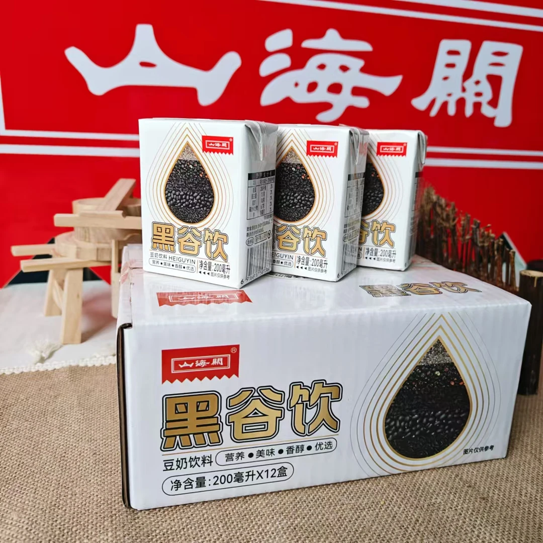 山海关黑谷饮豆奶饮料200ml/盒*12盒