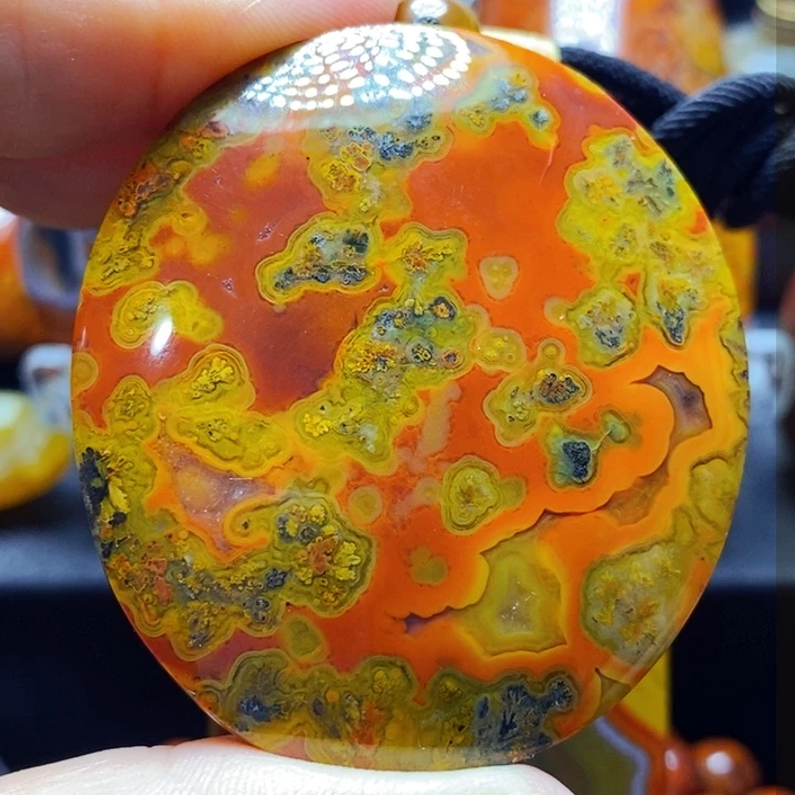 玛瑙/玉髓吊坠(不含链)未镶嵌牛*牛