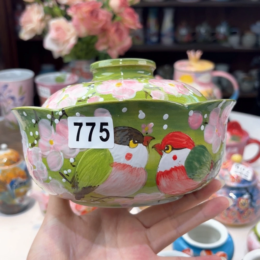 景德镇手绘高温釉下彩陶瓷茶具