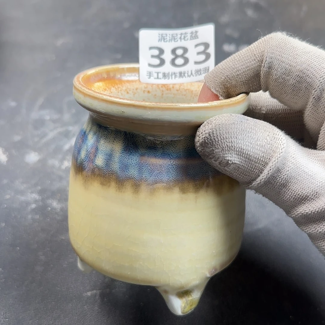 瓷片景德镇手工花盆