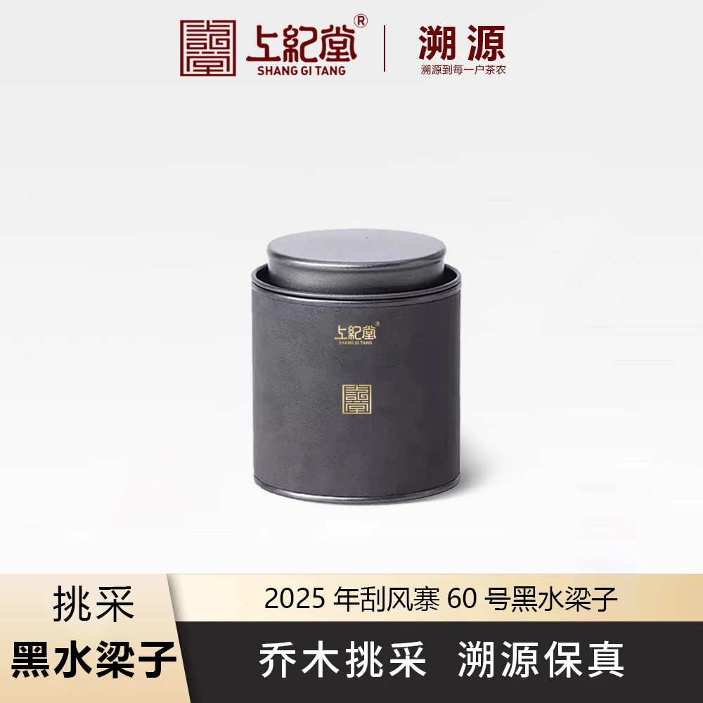 上纪堂溯源 2025年刮风寨黑水梁子乔木挑采龙珠 普洱茶 生茶