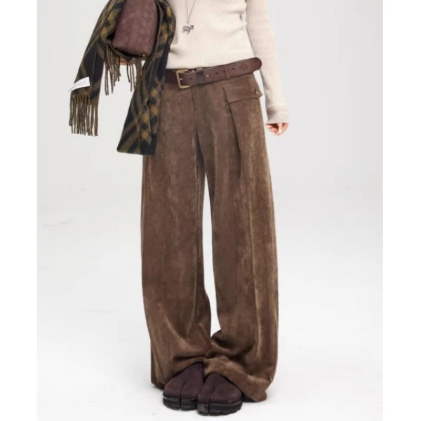 XiANJiE 2025秋冬版型绝绝子垂感满满百搭灯芯绒休闲裤