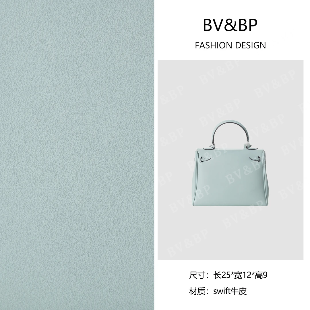 【晞晞专属】 2025新款百搭轻便轻奢单肩斜跨女包BV61625-微风蓝