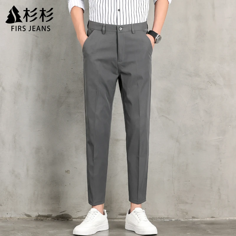FIRS JEANS杉杉休闲裤男款爆款2025新款夏季薄款男士九分小西裤男