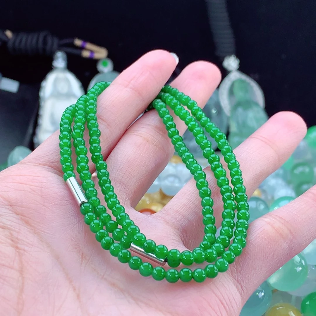 翡翠手链未镶嵌卡3.6mm