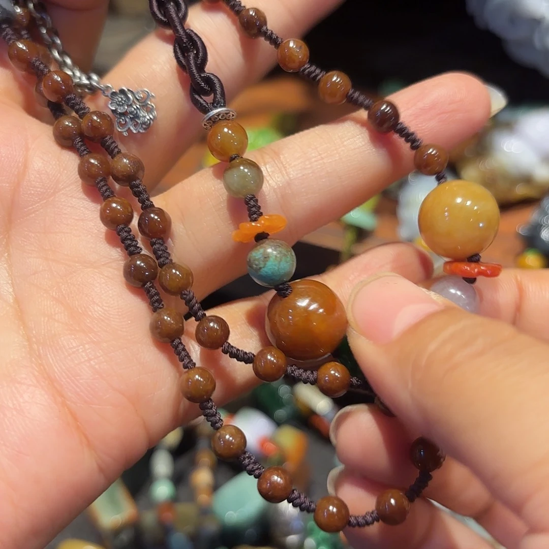 翡翠未镶嵌颈饰原创^_^