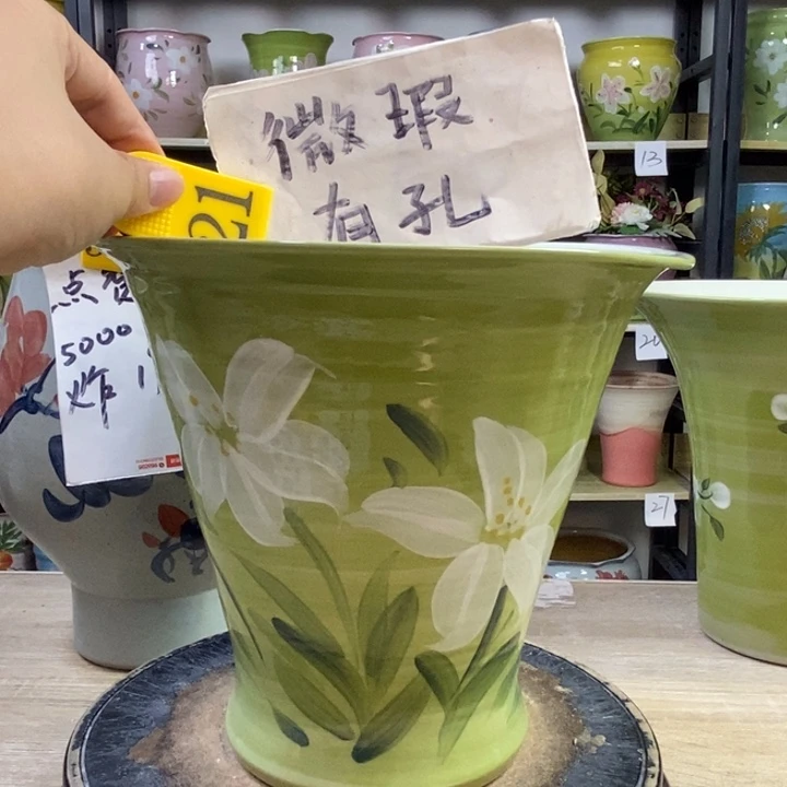 景德镇高温陶瓷花盆