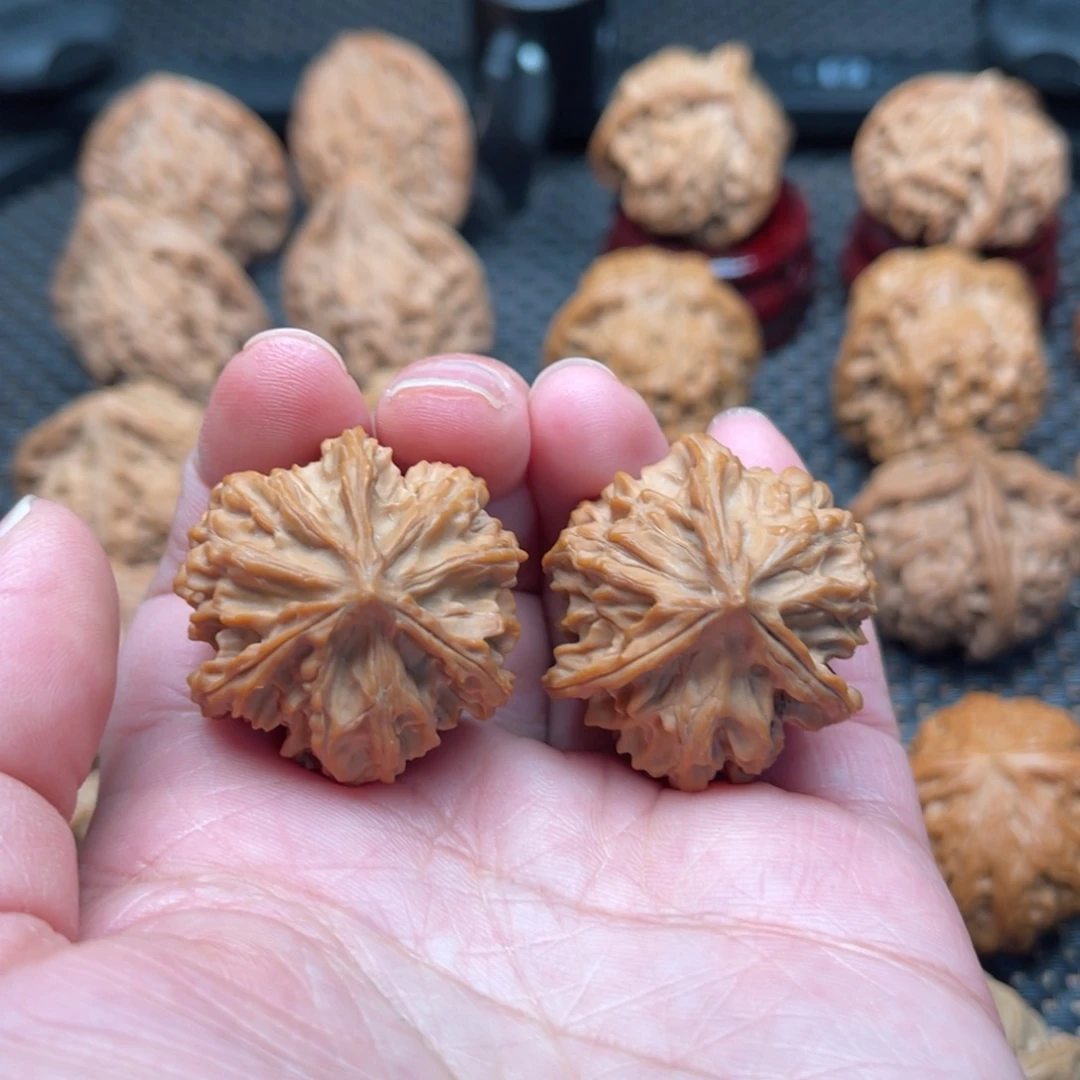 文玩核桃吊坠岐山三棱34尺