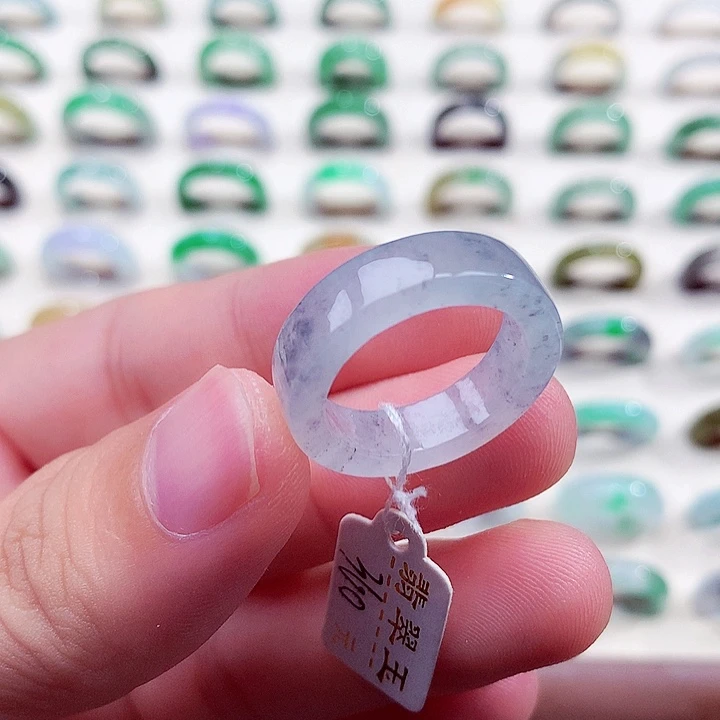 翡翠未镶嵌戒指15-16号