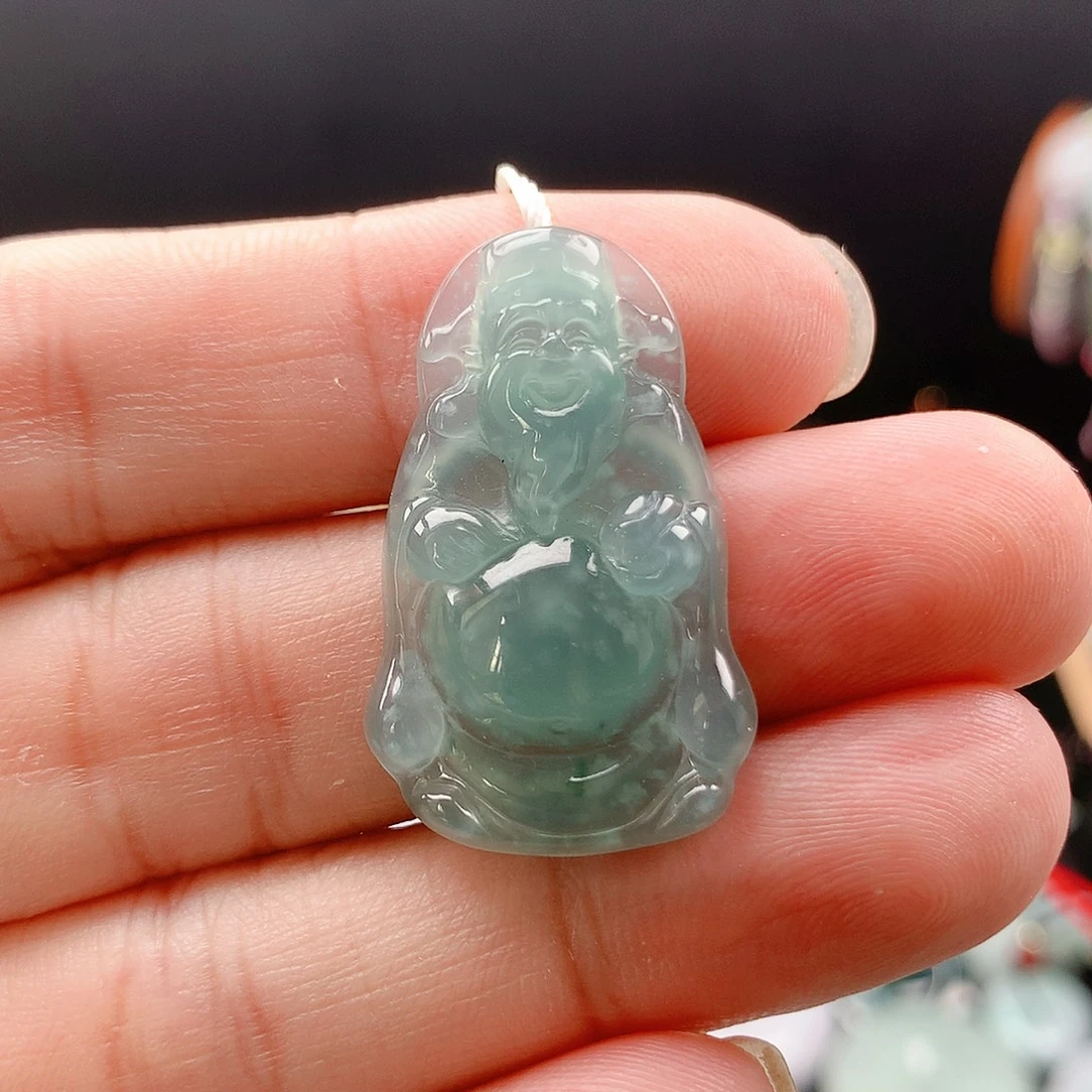 翡翠未镶嵌吊坠(不含链)41财神