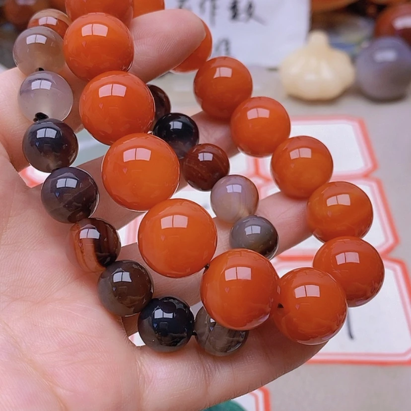 【闪购商品】未镶嵌玛瑙/玉髓珠宝半成品浅**然