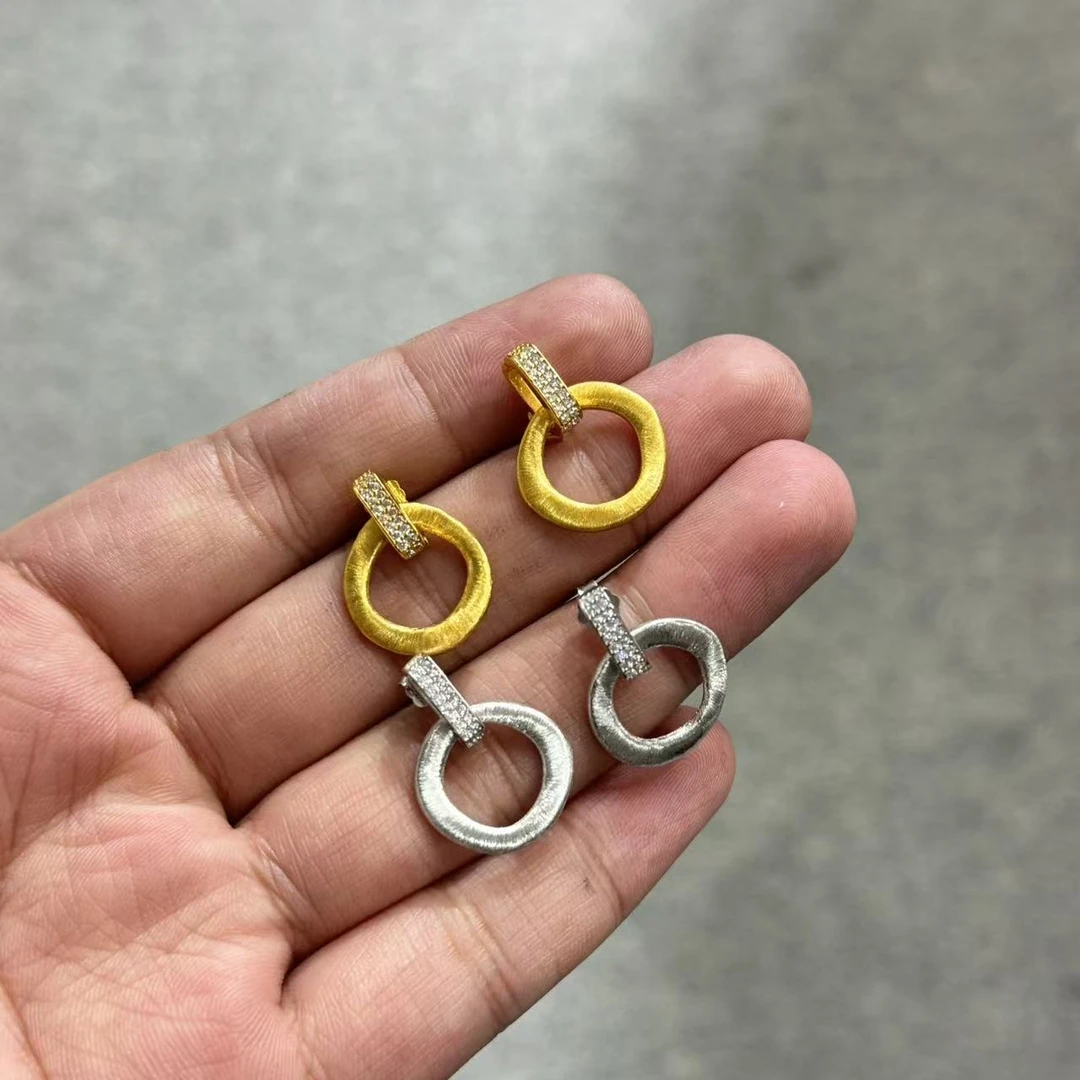 925银银制品 举石T0904-9013-107个性耳饰(一对自选/多样性）X