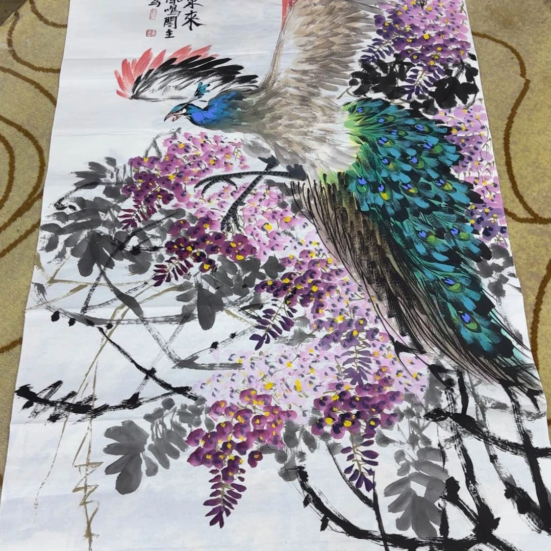 国画王孝华六尺童