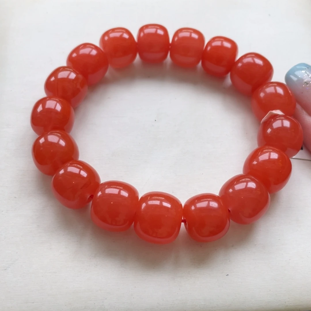 未镶嵌老料保山南红老型手串13mm南红玛瑙