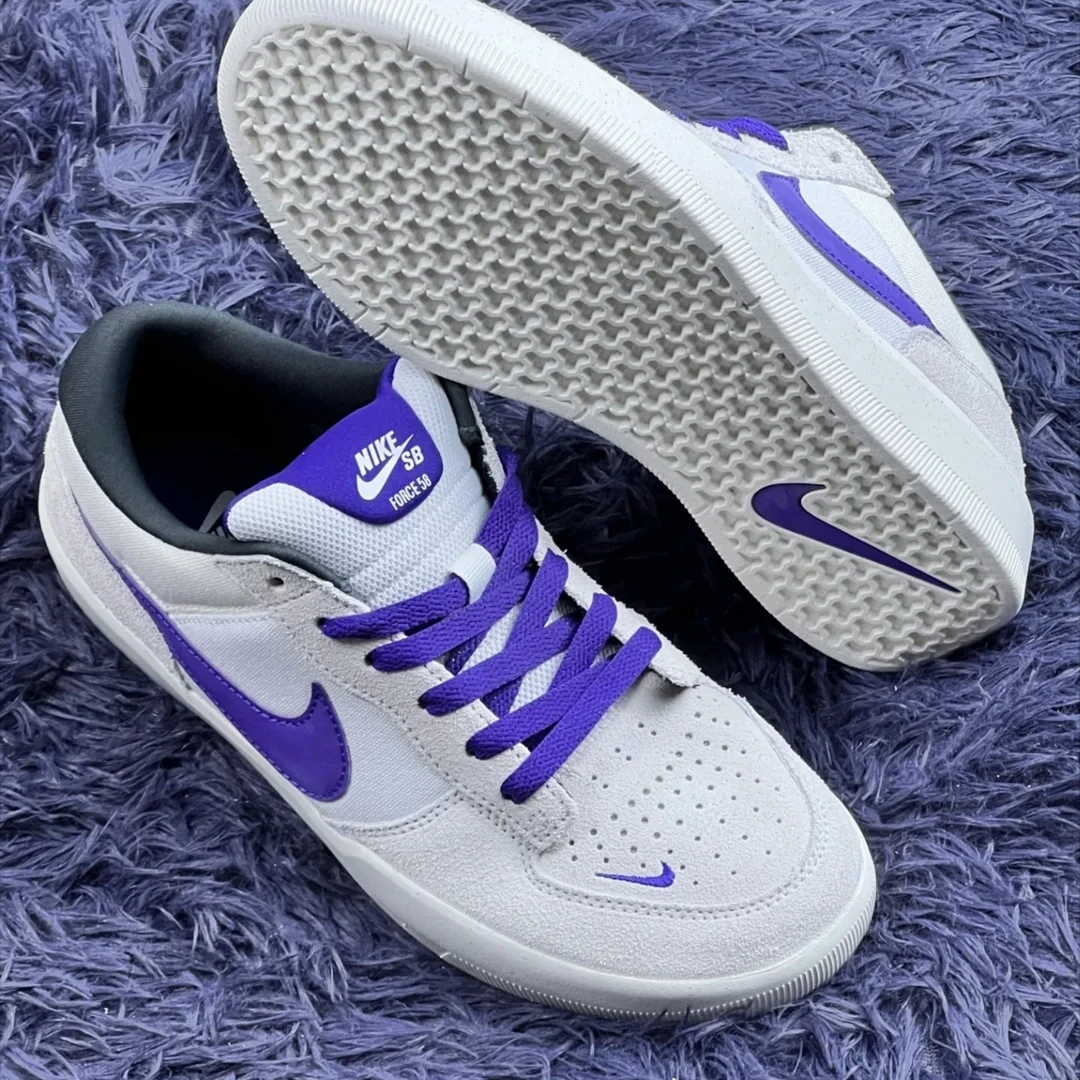 NIKE/耐克SB Force 58 复古滑板鞋 松弛少年感 蓝白色 DV5477006