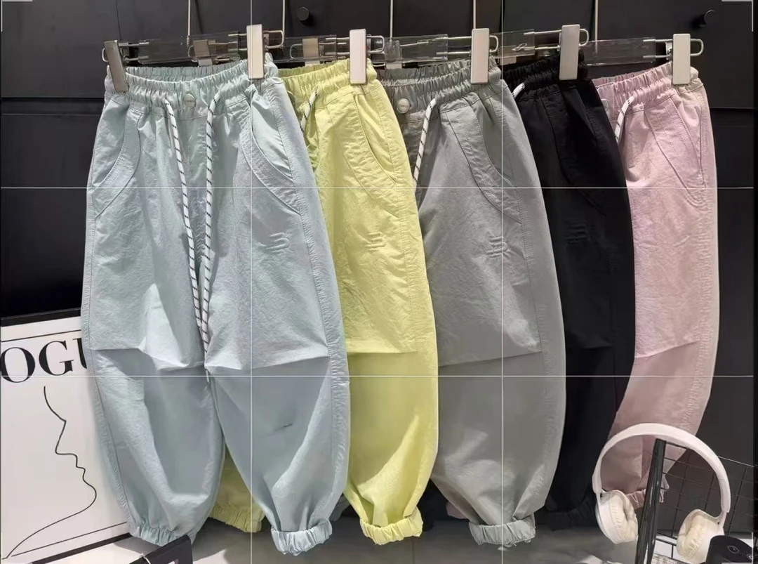 儿童夏季速干裤防蚊柔软薄款休闲透气时尚儿童裤