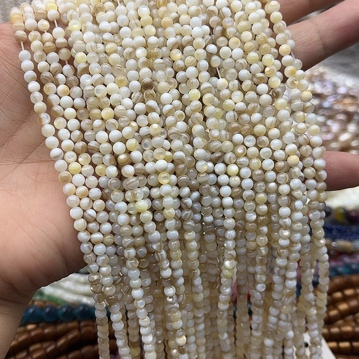 玛瑙/玉髓未镶嵌珠宝半成品3t3mm左右花贝壳