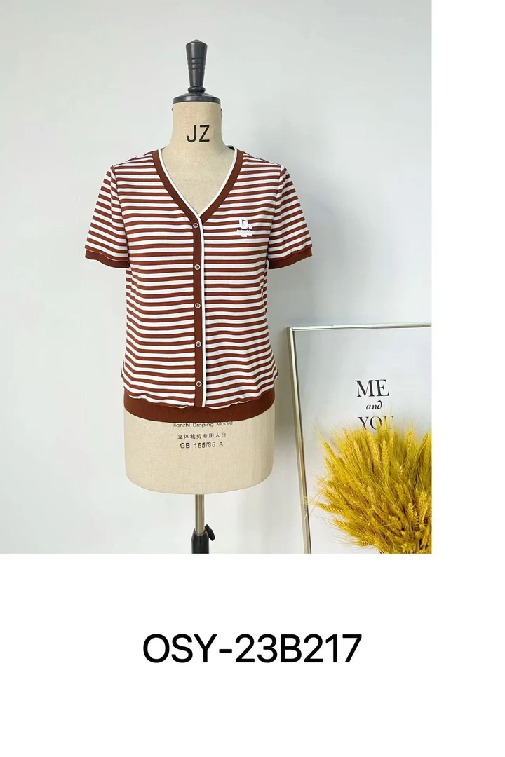 JY-B217时尚休闲条纹针织衫