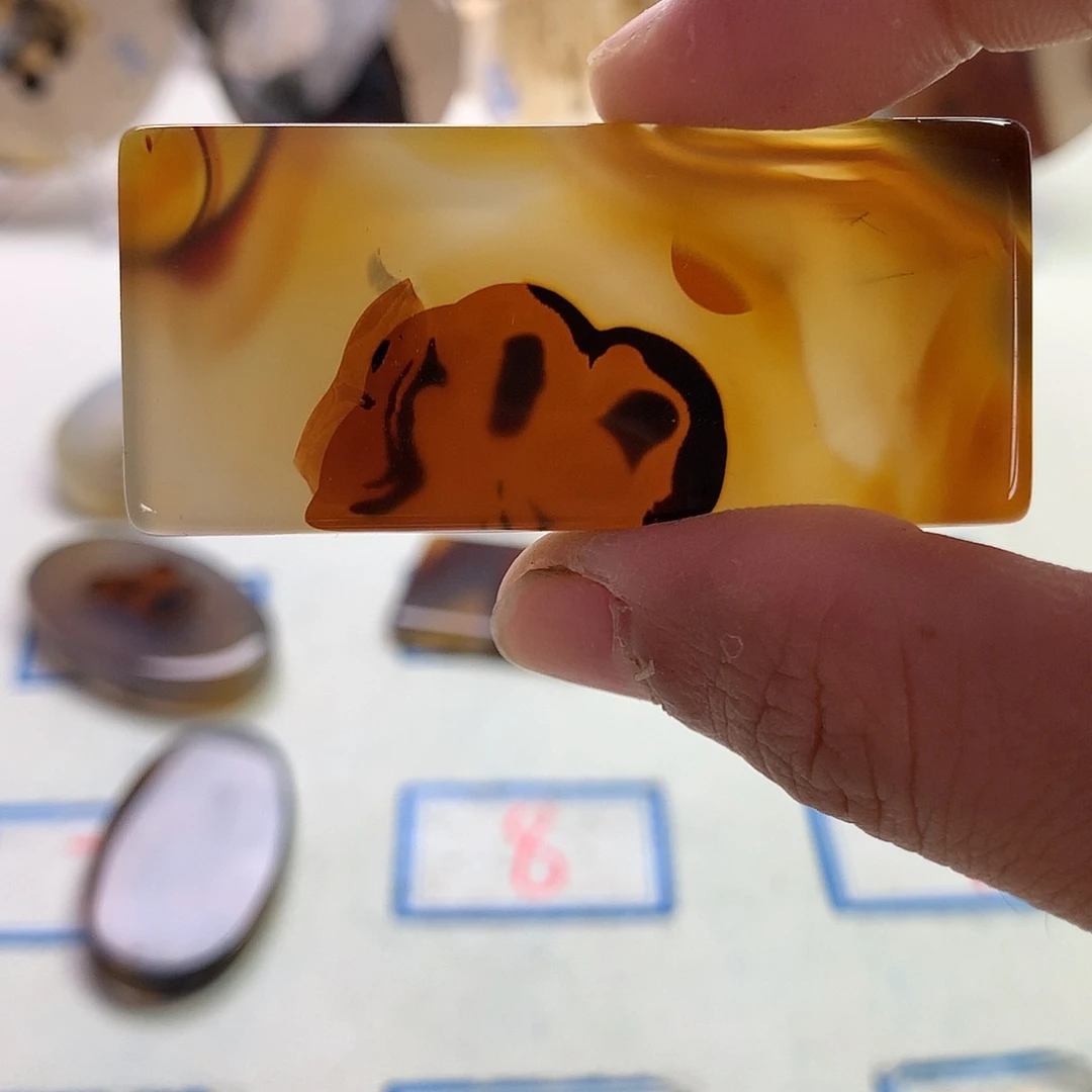 未镶嵌玛瑙/玉髓珠宝半成品