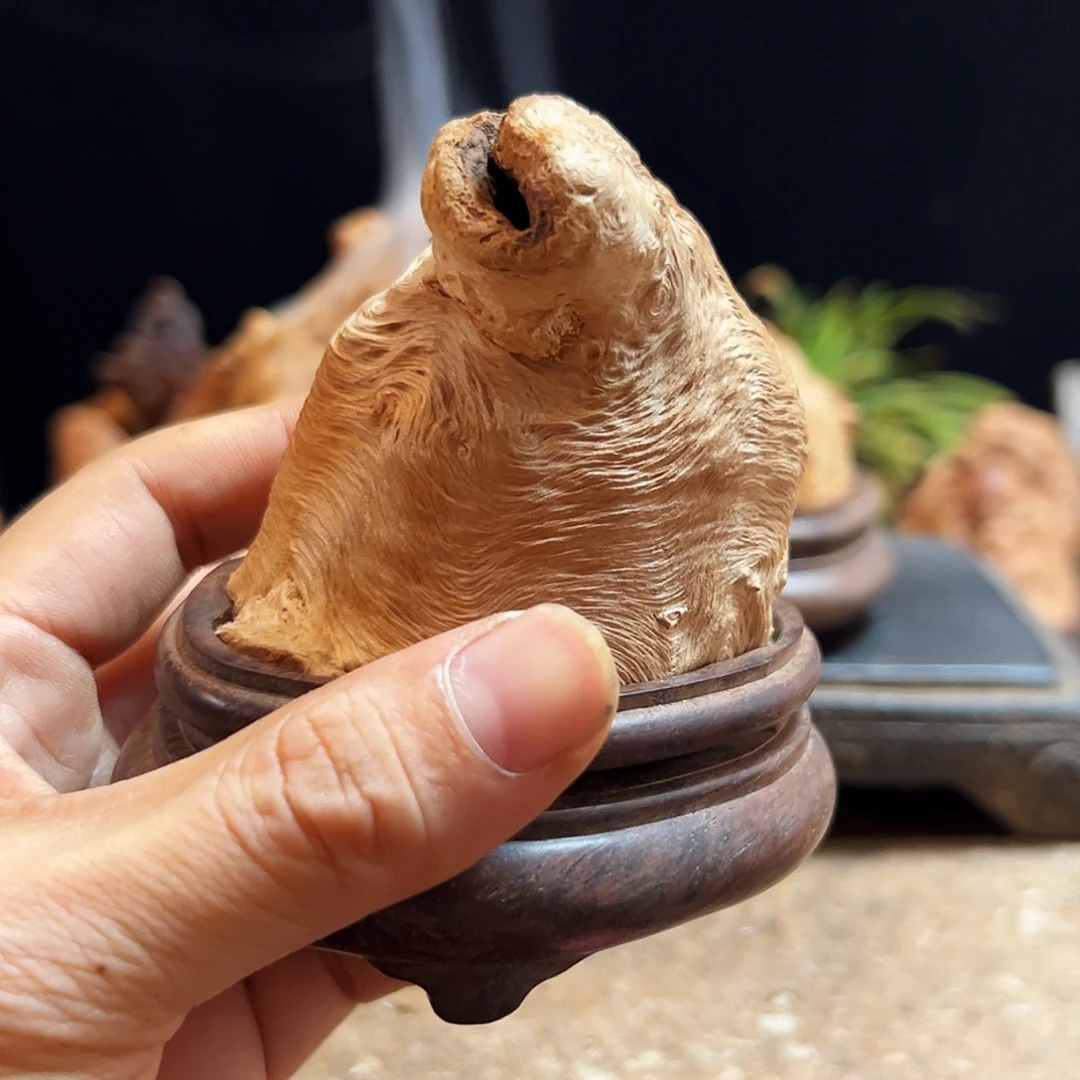 振***荔枝木熏香成品香炉