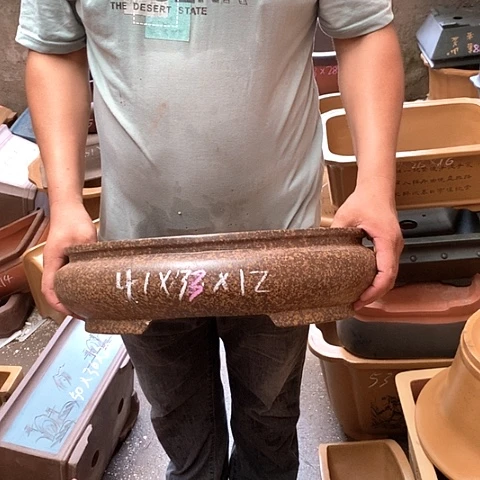 紫砂花盆手工艺品