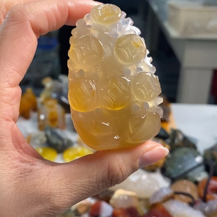 玛瑙/玉髓吊坠(不含链)未镶嵌