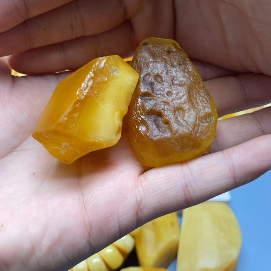 定制琥珀未镶嵌传世琥珀蜜蜡定制