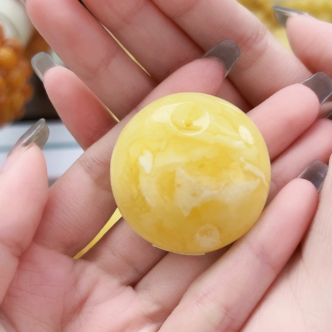 未镶嵌琥珀裸石花*公主扣