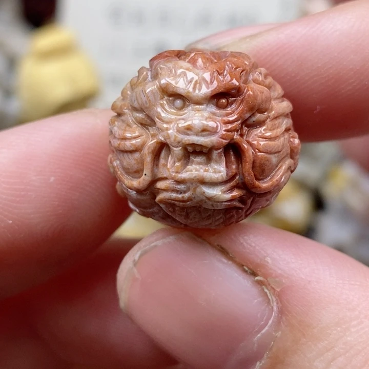 颈饰未镶嵌硅化珊瑚（珊瑚玉）通孔