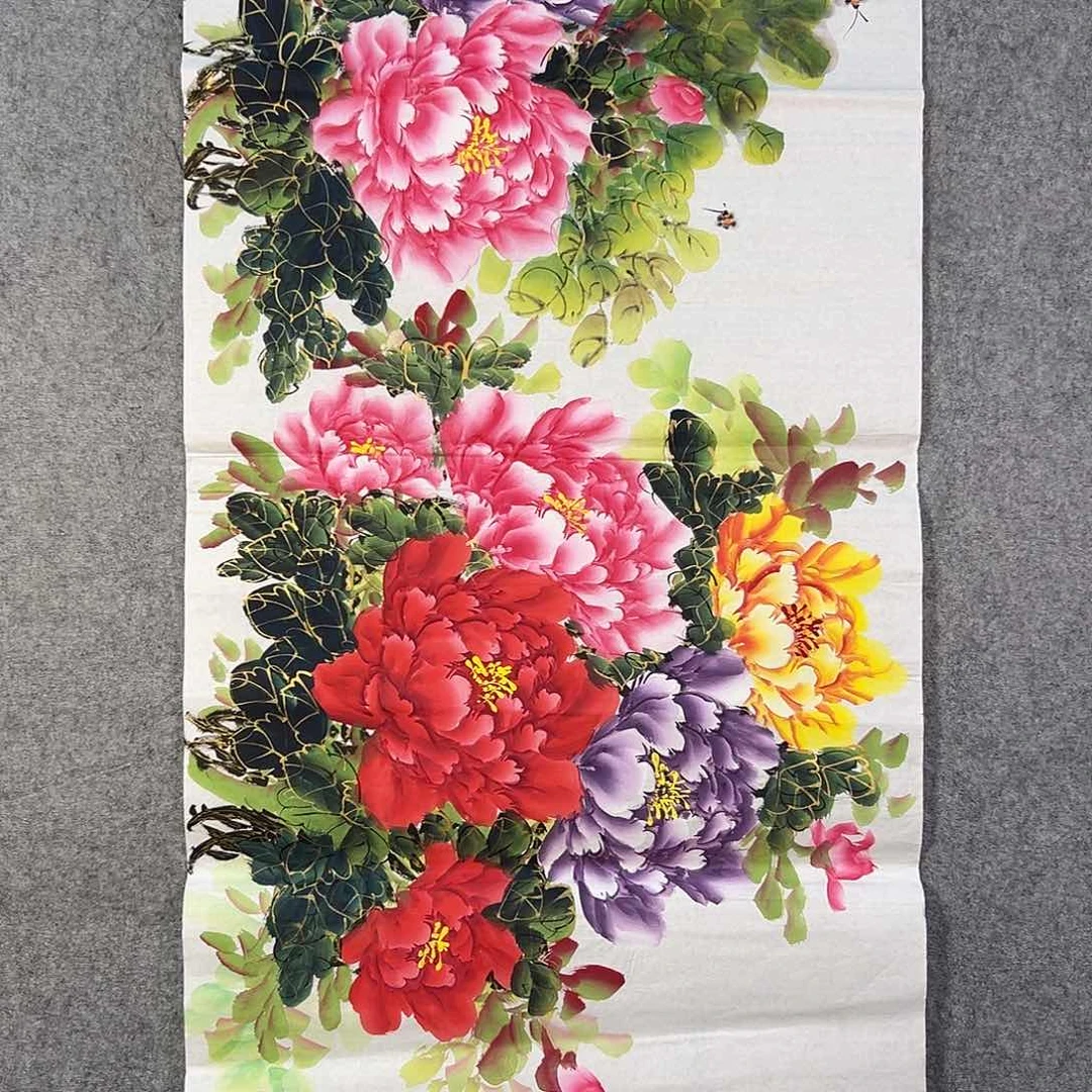 国画809 牡丹等植物生长于这里