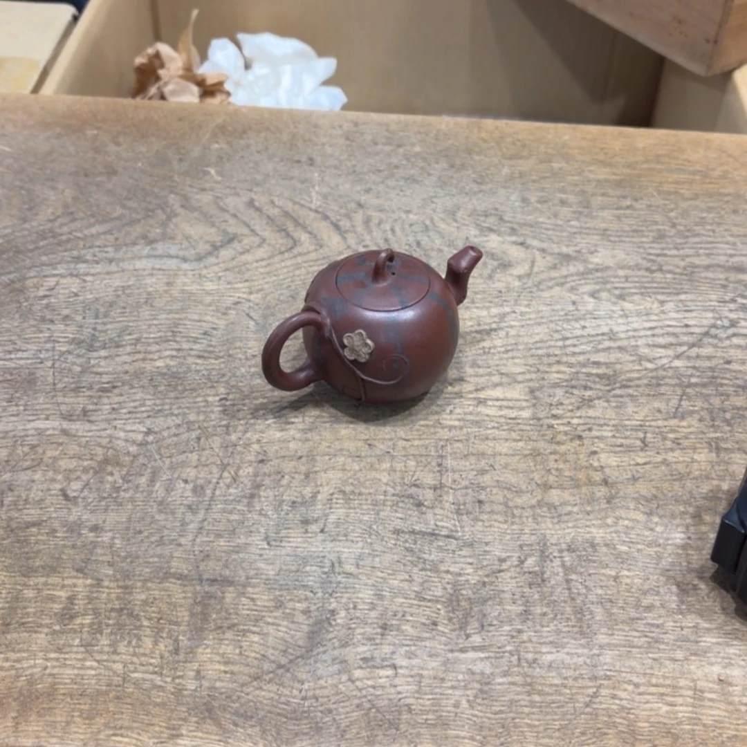 海***风紫砂茶壶般若中古美术工艺品