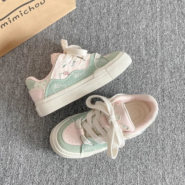 原创百搭小众鞋子爆款板鞋女款2025新款厚底小白鞋休闲面包鞋潮鞋