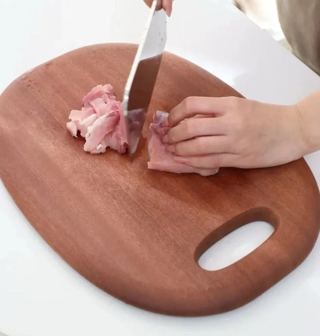 【大号】乌檀木椭圆大号菜板36*26*2.5cm WT-08