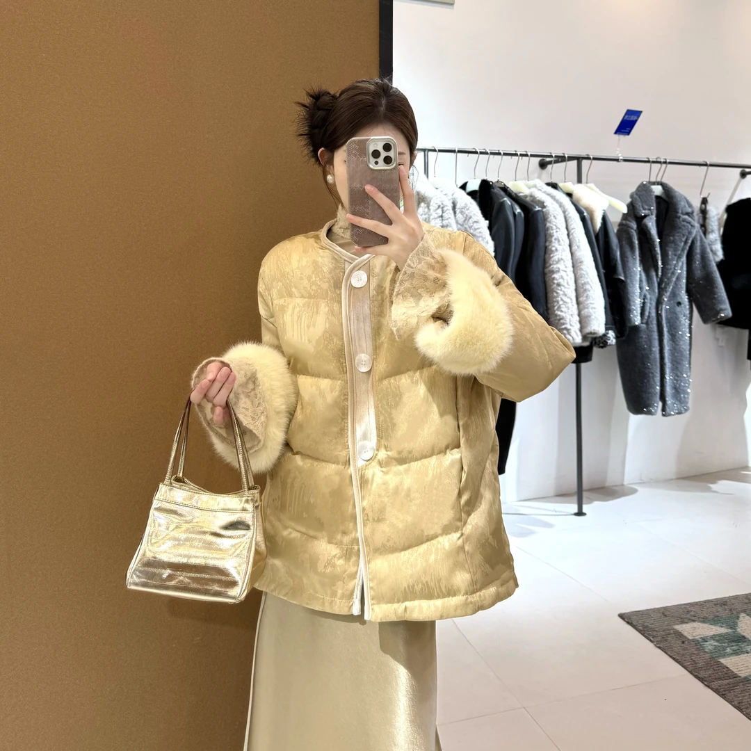 新中式国风冬季新款棉服高级感洋气时尚百搭保暖网红休闲气质