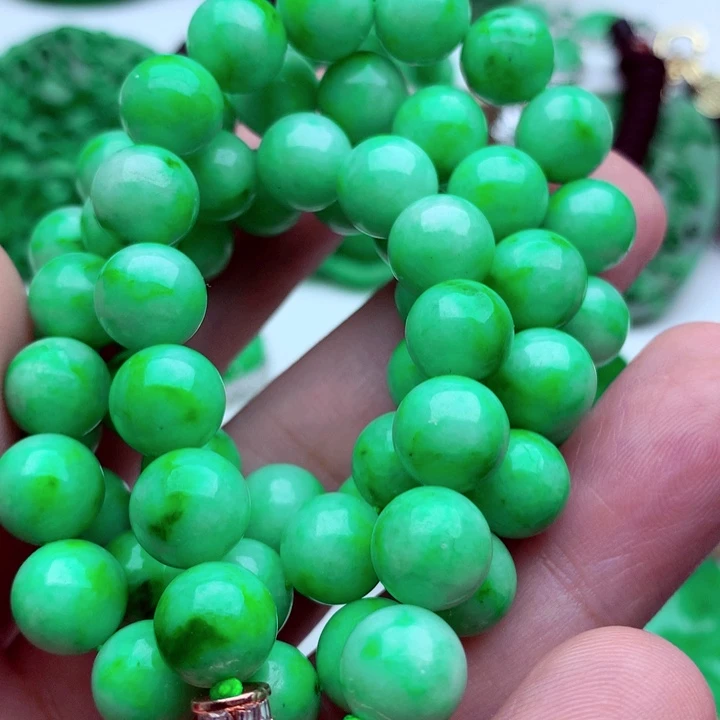 翡翠未镶嵌毛衣链