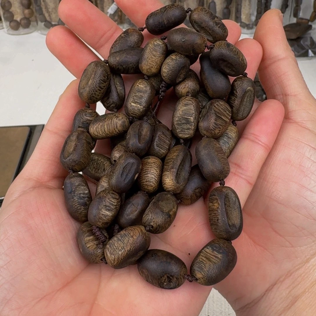 沉香手串棋楠沉香张勺子九五沉瘤疤卡11保42+克