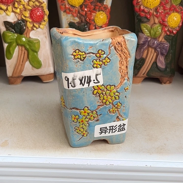紫砂花盆粗陶材质多肉花盆