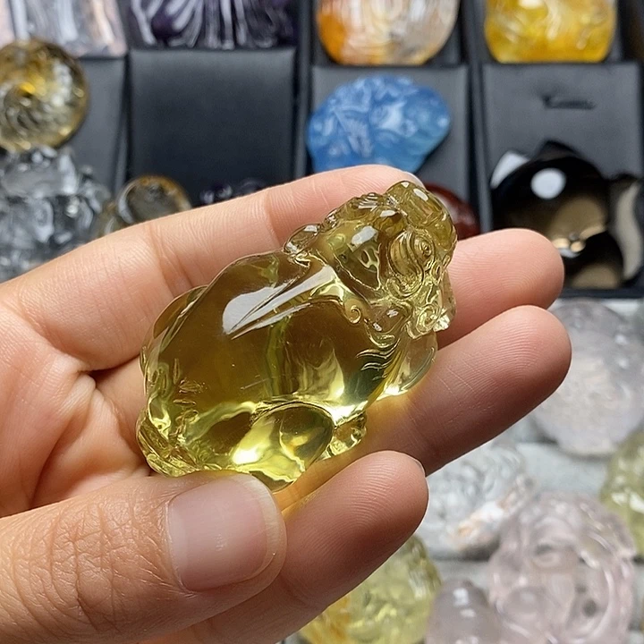 水晶颈饰未镶嵌水晶吊坠