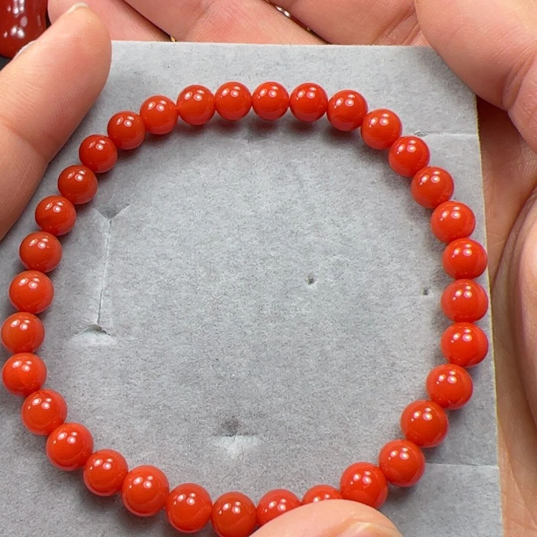 南红玛瑙手串未镶嵌