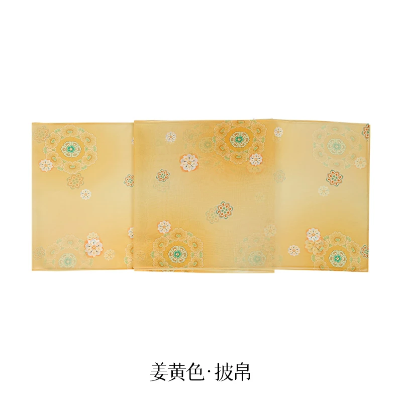 重回汉唐 披帛合集 原创汉服披帛百搭日常印花春夏休闲复古女款