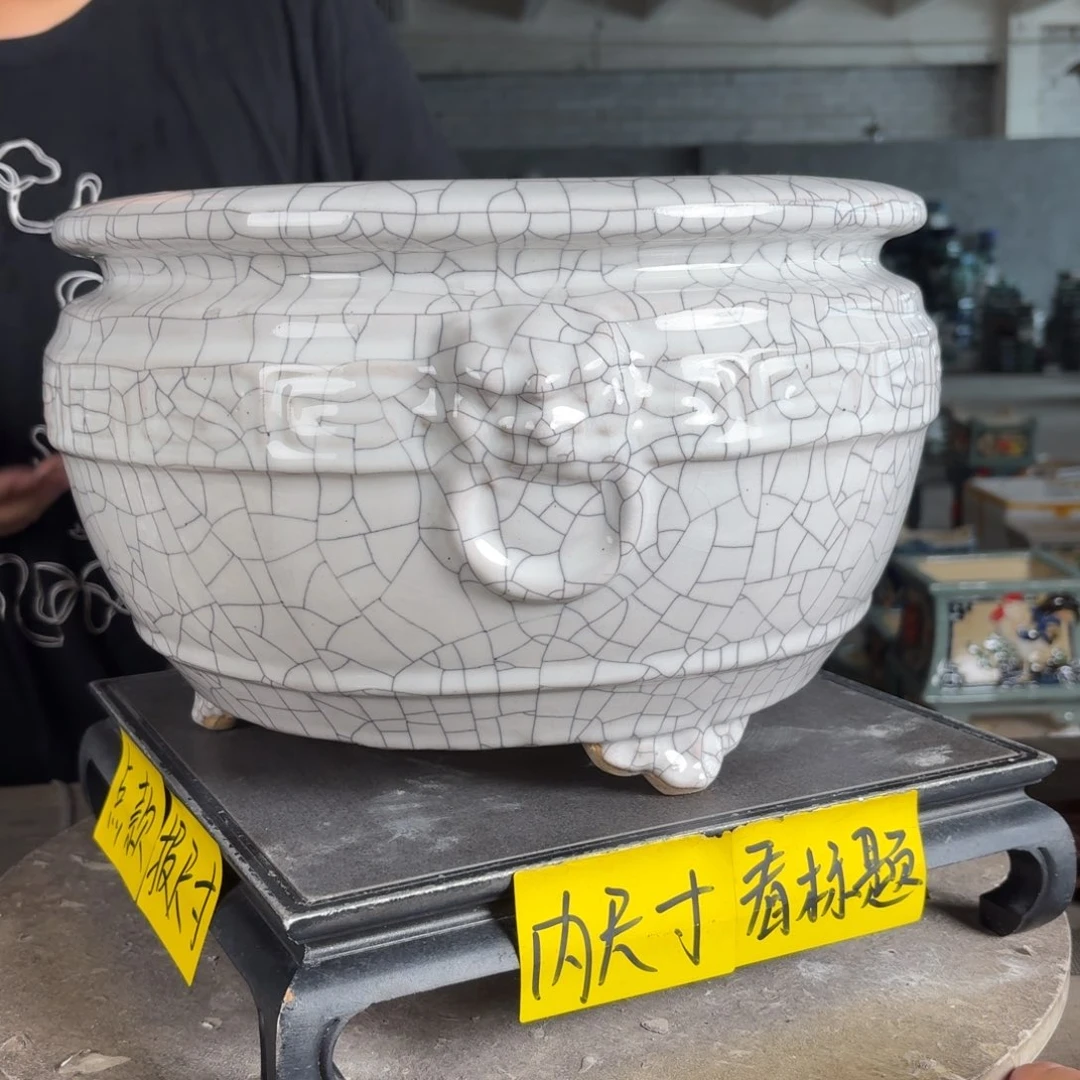 。一风堂石湾花盆 气孔 内27*18