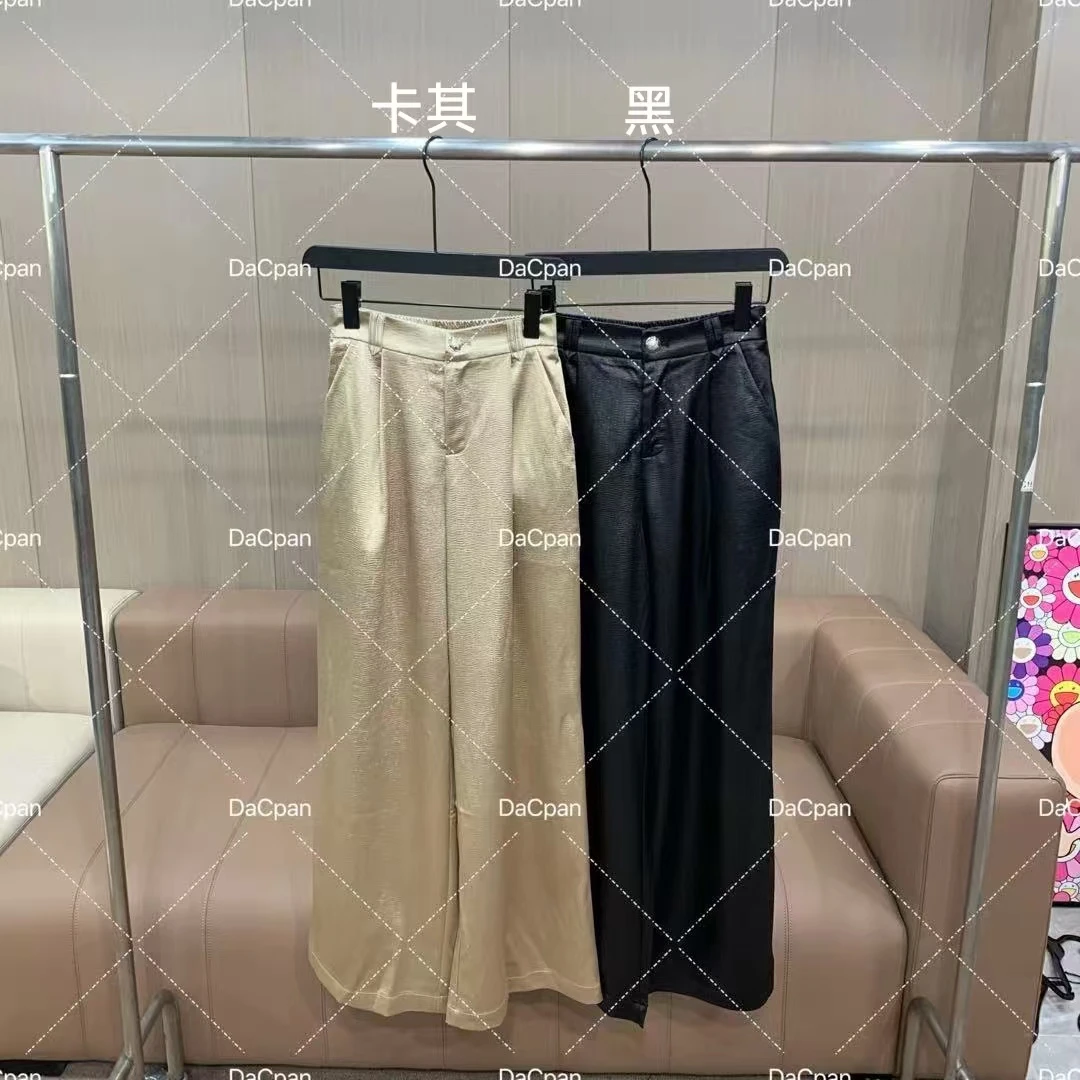 DACPAN-“自在弧度”高品压褶西装阔腿裤2025/盼·PP 8827