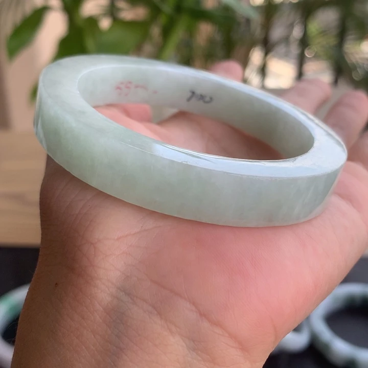 定制翡翠未镶嵌手镯59-60