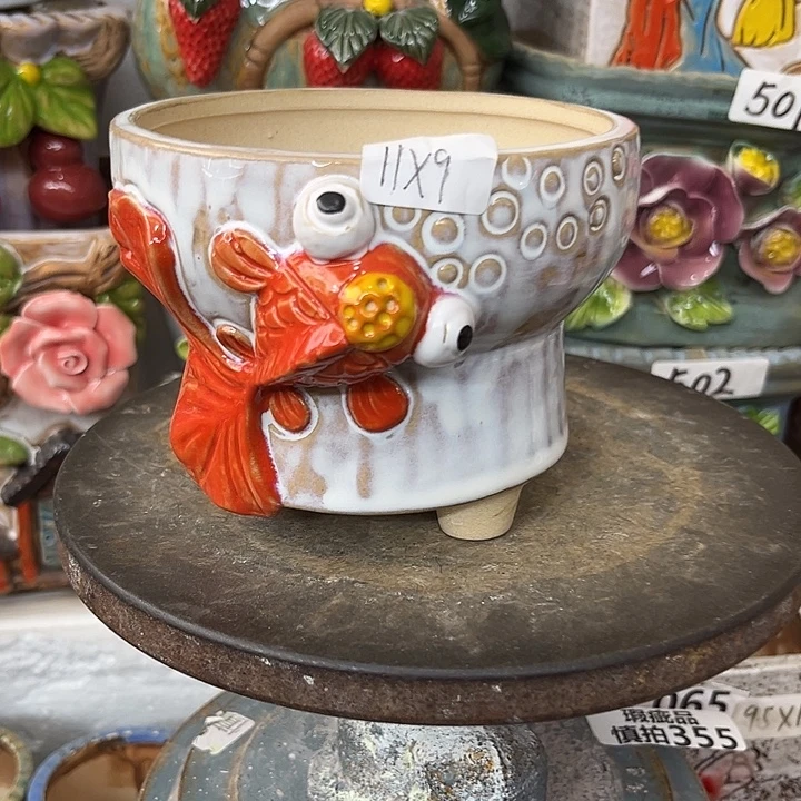 粗陶材质多肉花盆